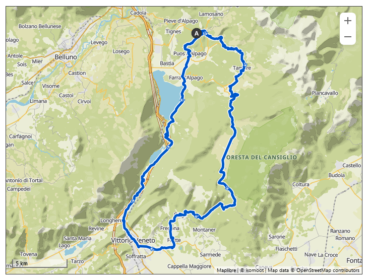 bike tour anello cansiglio gravel