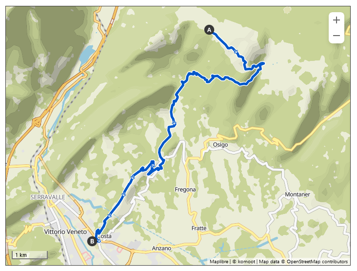 MONTE PIZZOC - VITTORIO VENETO - VARIANTE
